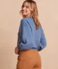 The Luxe Cashmere Blend Mix Stitch Sweater - Admiral & Dune sold by Summersalt
