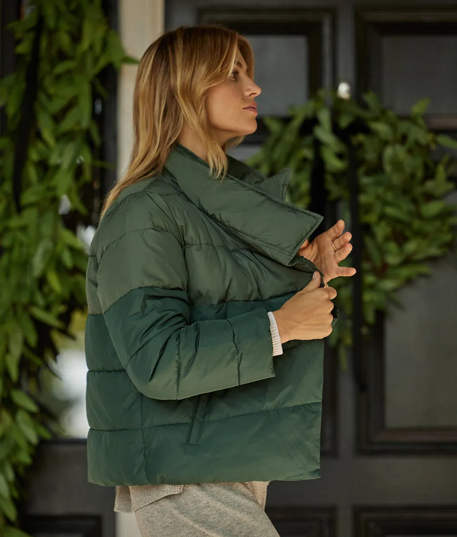 The Colorblock Eco Puffer Jacket - Olive & Eden sold by Summersalt product image thumbnail 2