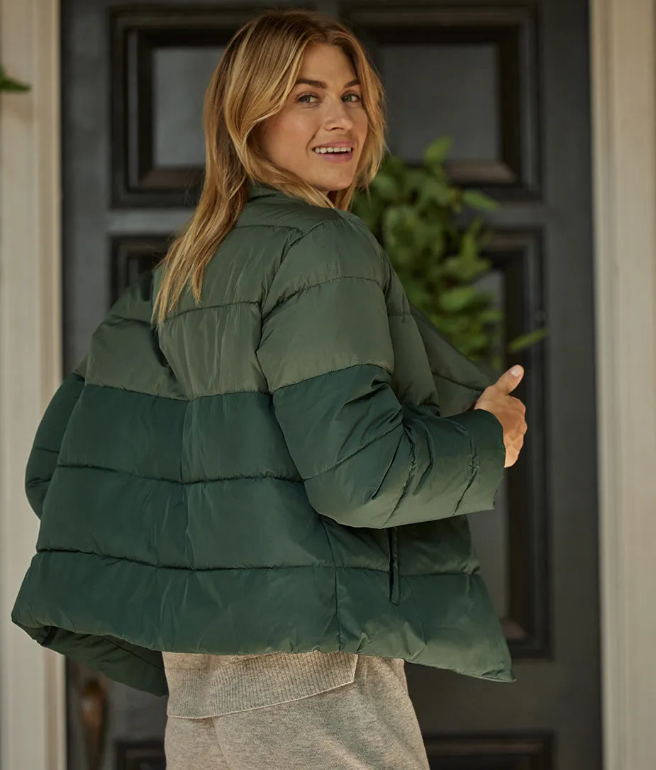 The Colorblock Eco Puffer Jacket - Olive & Eden sold by Summersalt product image thumbnail 3