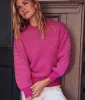 The Luxe Cashmere Blend Mix Stitch Sweater - Hibiscus & Dune sold by Summersalt