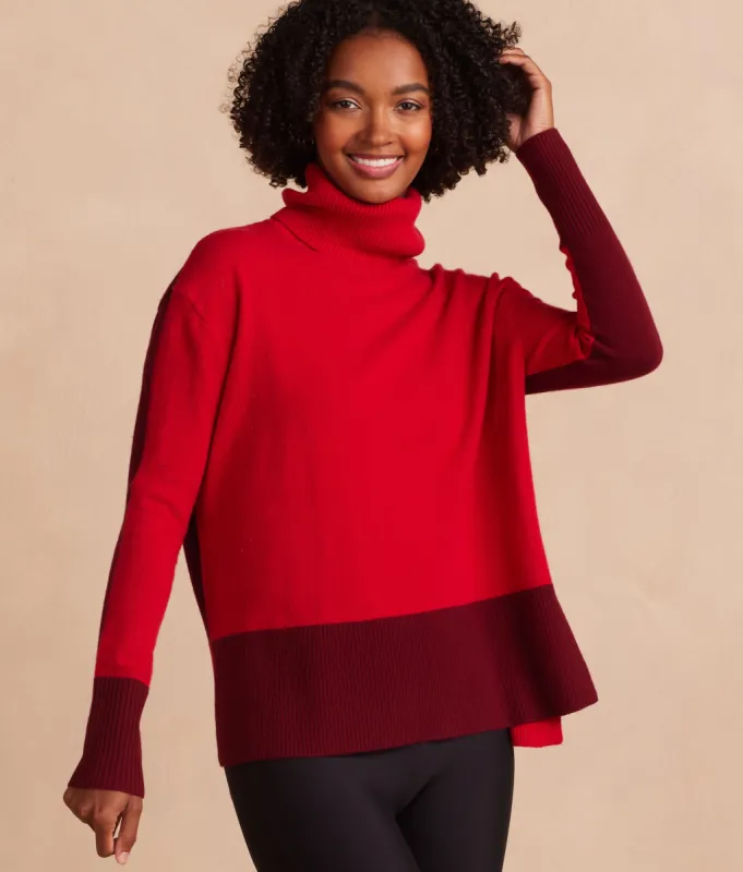 The Coziest Cashmere Blend Turtleneck - Pinot & Lava sold by Summersalt