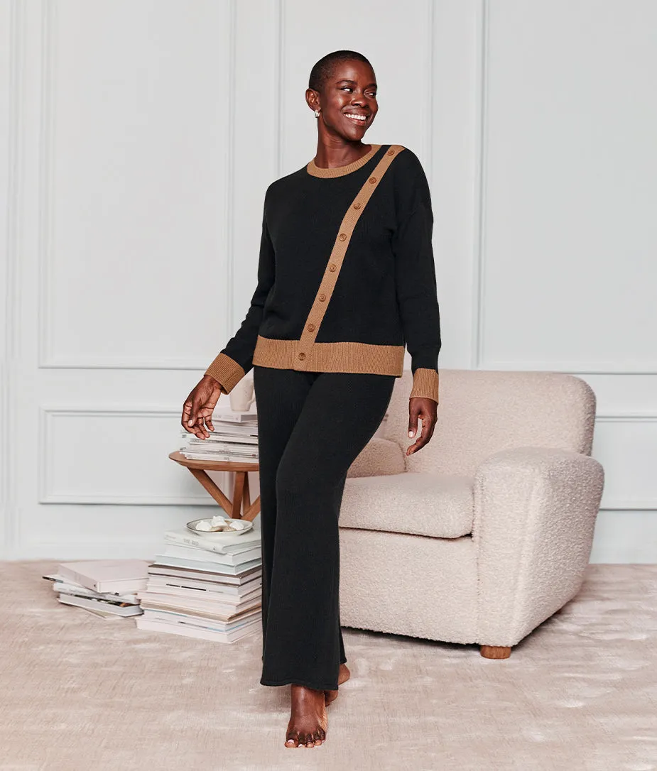 The Luxe Cashmere Blend Sweater Pant - Sea Urchin sold by Summersalt product image thumbnail 2