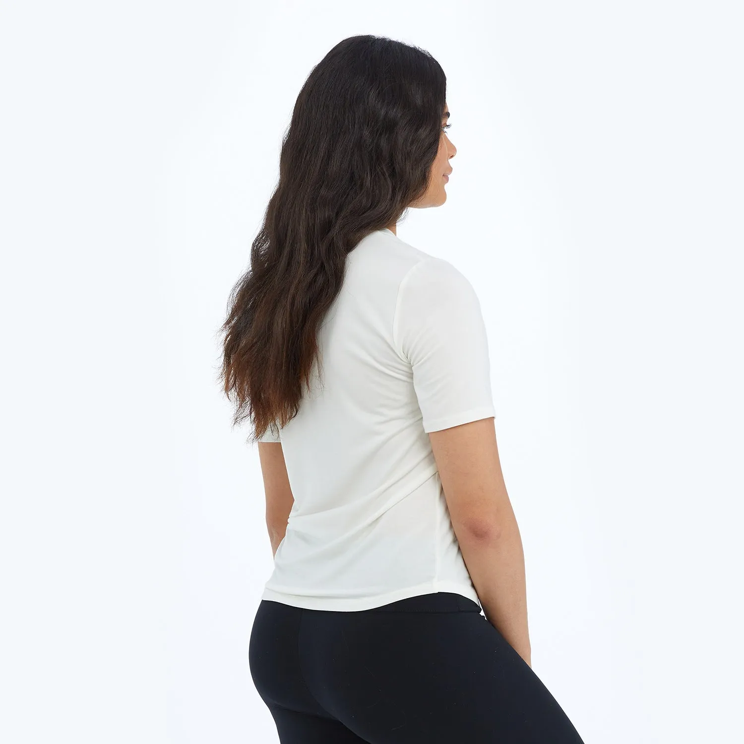 The Softest Tencel Short Sleeve Pocket T-Shirt - White Sand sold by Summersalt product image thumbnail 2