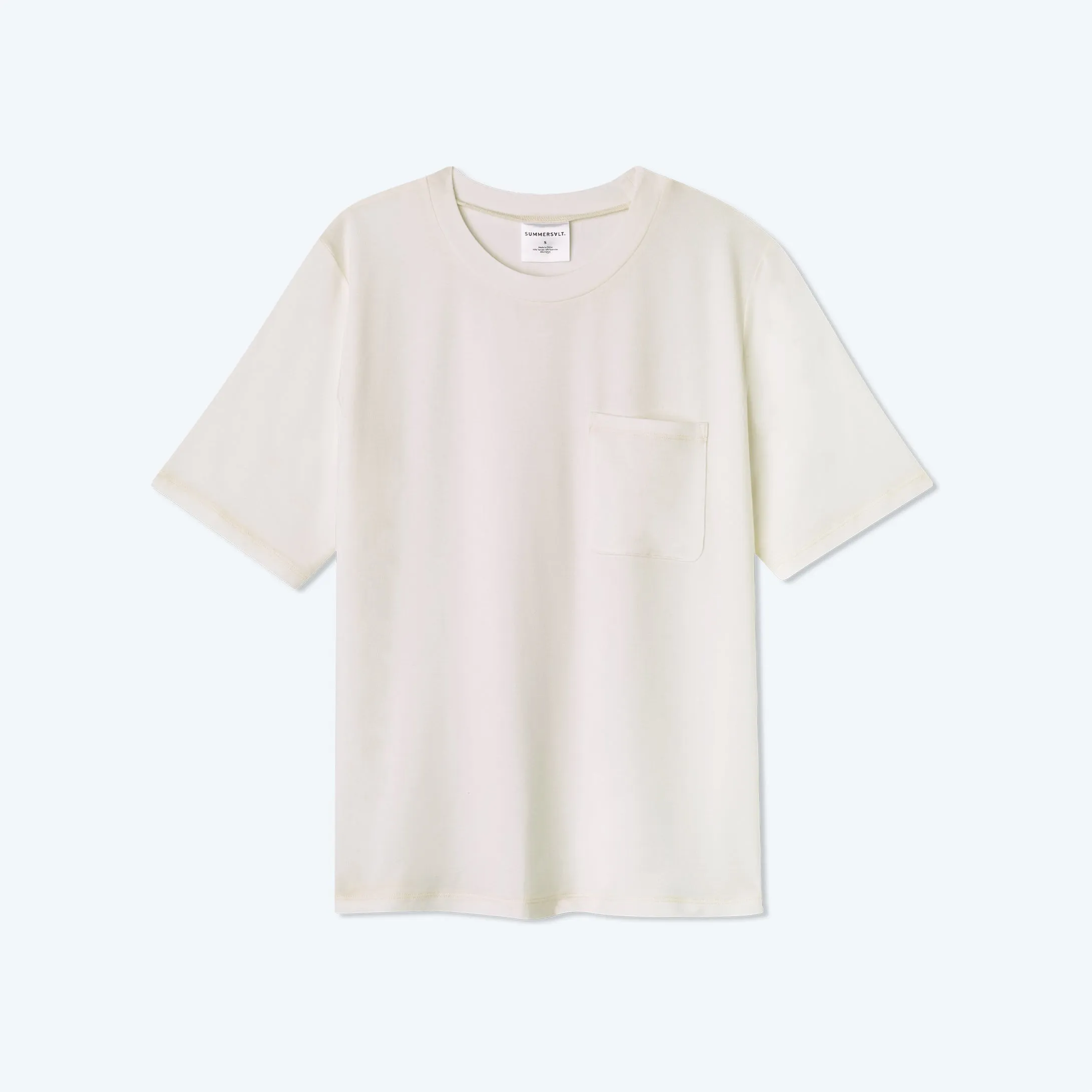 The Softest Tencel Short Sleeve Pocket T-Shirt - White Sand sold by Summersalt product image thumbnail 3