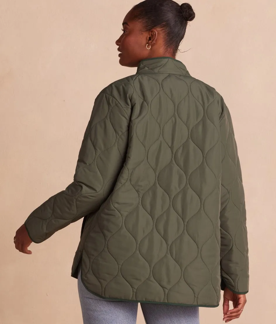 The Reversible Eco Quilted Lightweight Jacket - Olive & Eden sold by Summersalt product image thumbnail 2