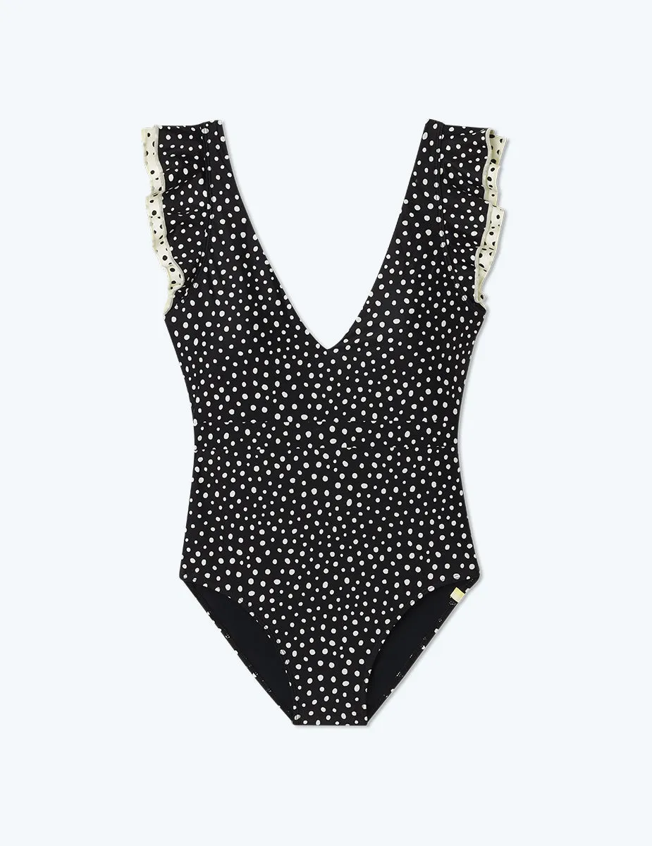 The Long Torso Ruffle Backflip - On the Dot sold by Summersalt product image thumbnail 4