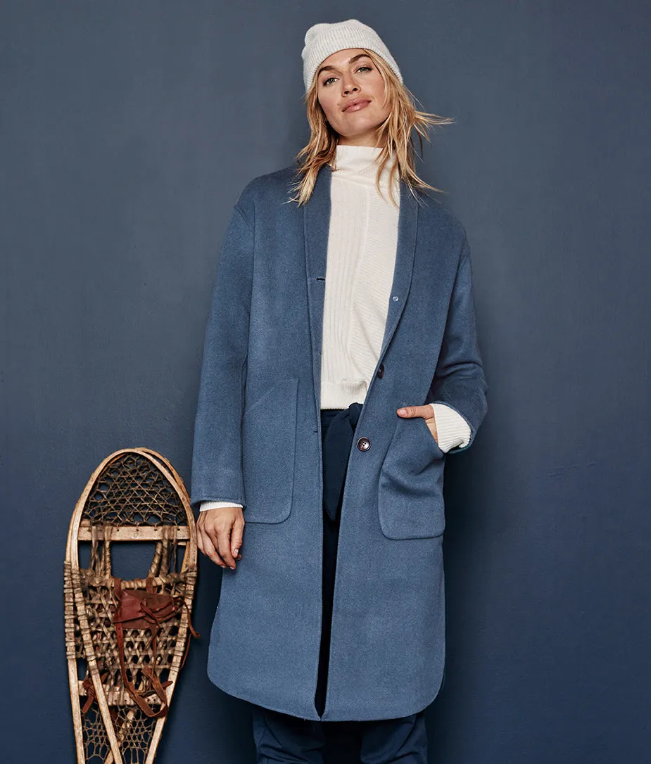 The Warmest Wool Cocoon Coat - Slate sold by Summersalt product image thumbnail 2
