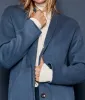 The Warmest Wool Cocoon Coat - Slate sold by Summersalt