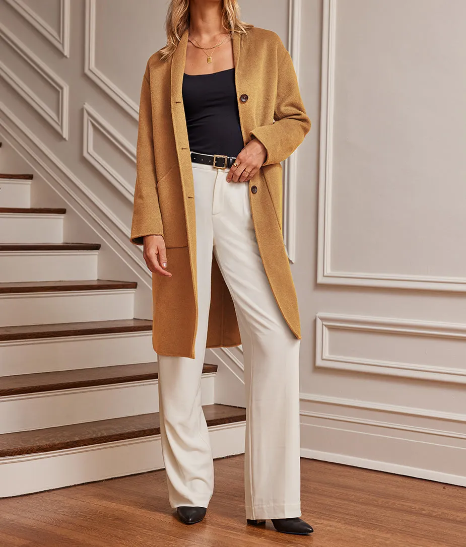 The Warmest Wool Cocoon Coat - Camel sold by Summersalt product image thumbnail 2