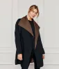 The Warmest Wool Wrap Coat - Sea Urchin & Chocolate sold by Summersalt