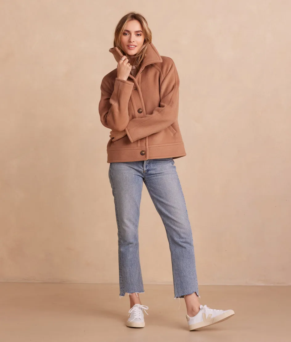 The Warmest Wool Short Coat - Fawn sold by Summersalt product image thumbnail 4