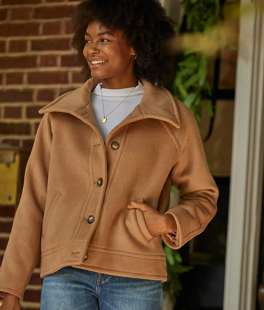 The Warmest Wool Short Coat - Fawn sold by Summersalt product image thumbnail 5