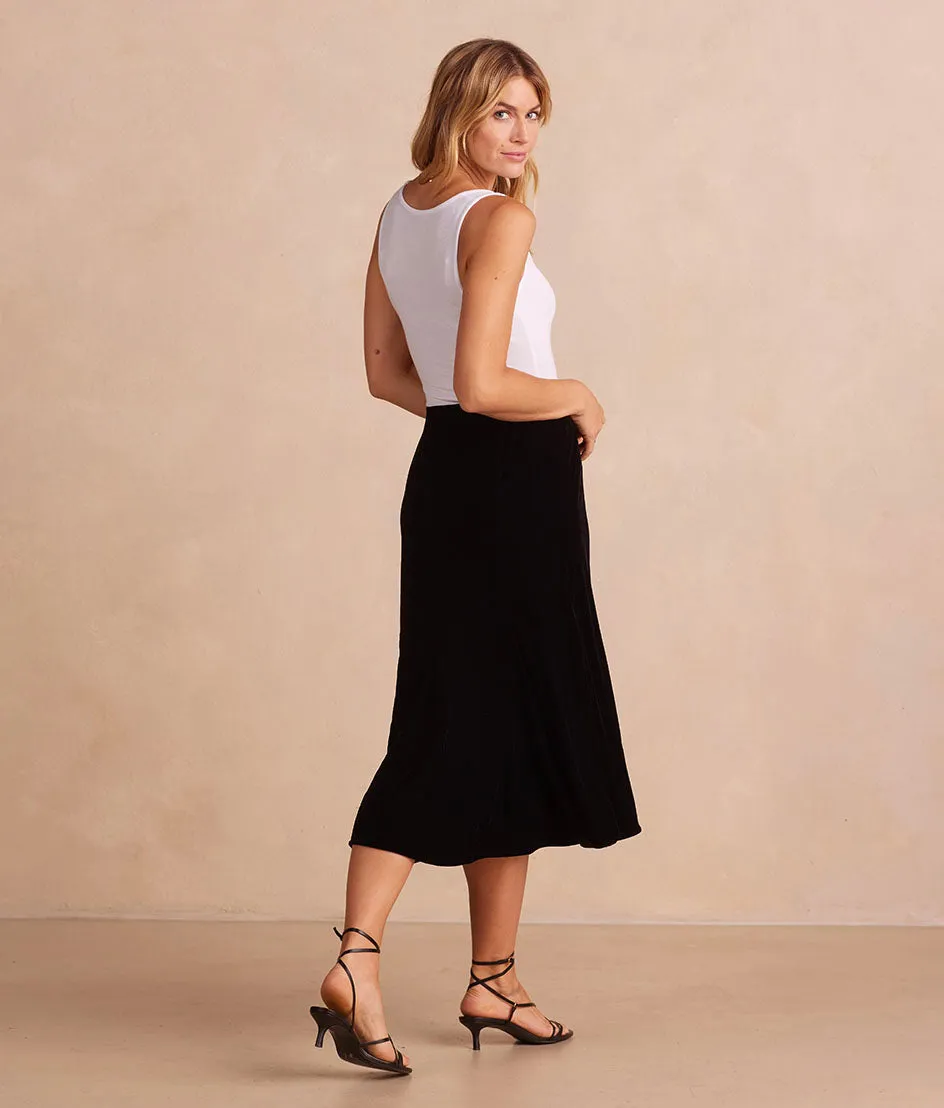 The Sustainable Velvet Collection Midi Skirt - Sea Urchin sold by Summersalt product image thumbnail 2
