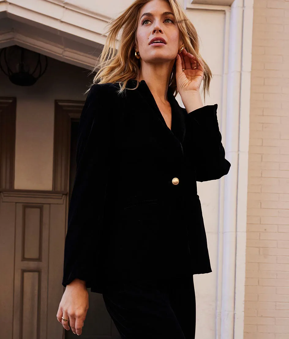 The Sustainable Velvet Collection Blazer - Sea Urchin sold by Summersalt product image thumbnail 3