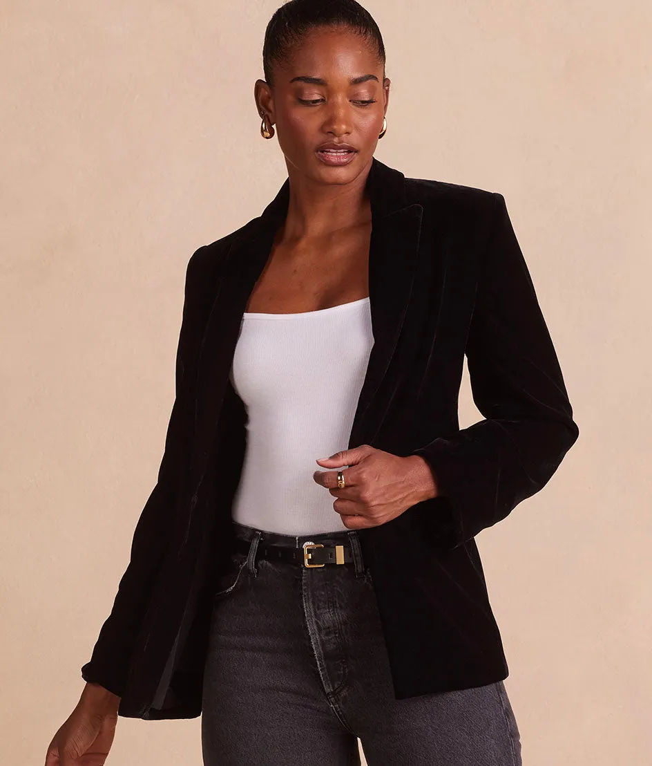 The Sustainable Velvet Collection Blazer - Sea Urchin sold by Summersalt product image thumbnail 5