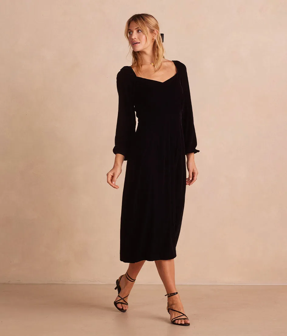 The Sustainable Velvet Collection Sweetheart Midi Dress - Main sold by Summersalt