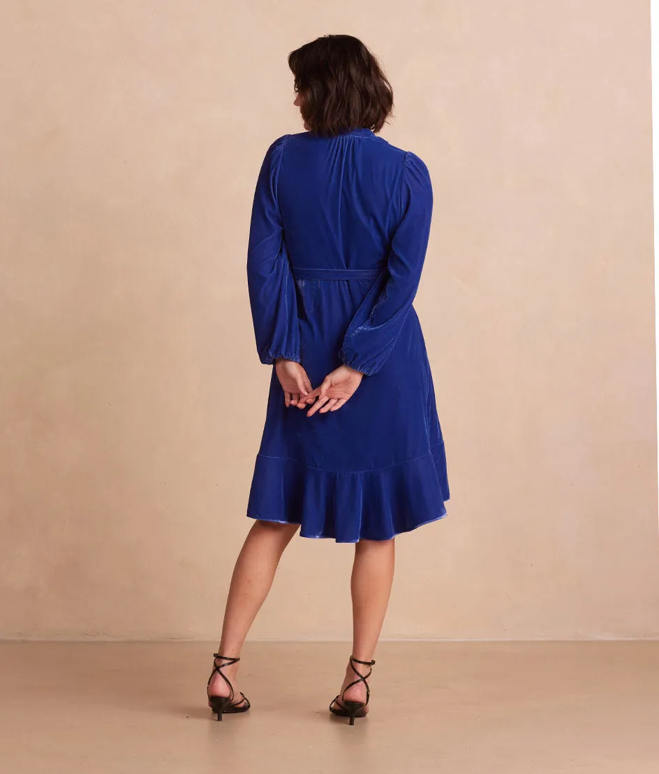 The Sustainable Velvet Collection Wrap Dress - Imperial sold by Summersalt product image thumbnail 5