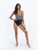 The Perfect Wrap One-Piece - In Bloom in Sea Urchin sold by Summersalt
