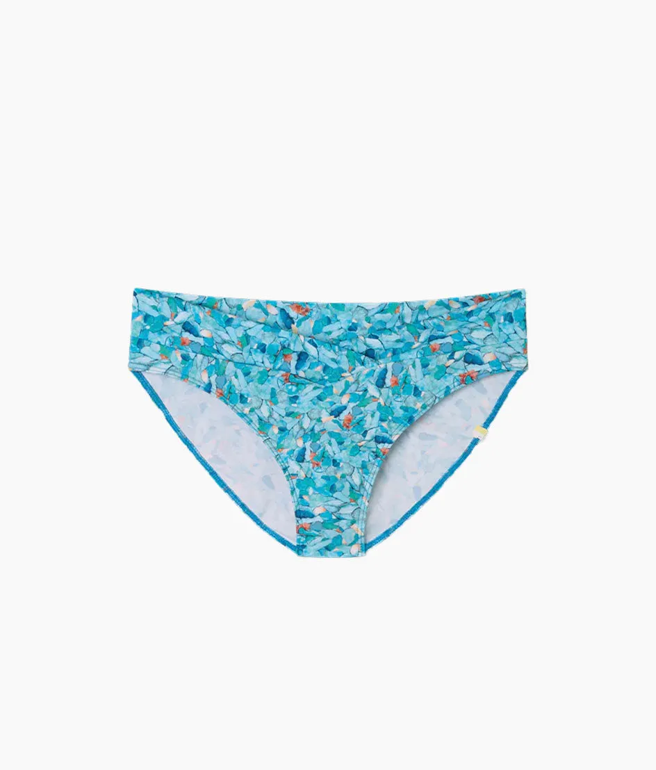 The V-Front Low Rise Bikini Bottom - Blue Isle sold by Summersalt product image thumbnail 4