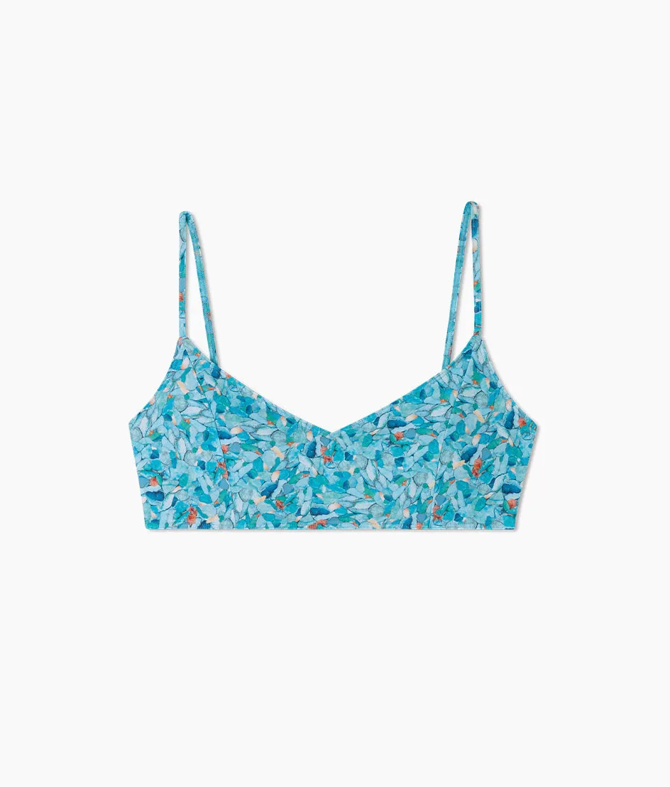 The Wanderlust Bikini Top - Blue Isle sold by Summersalt product image thumbnail 5