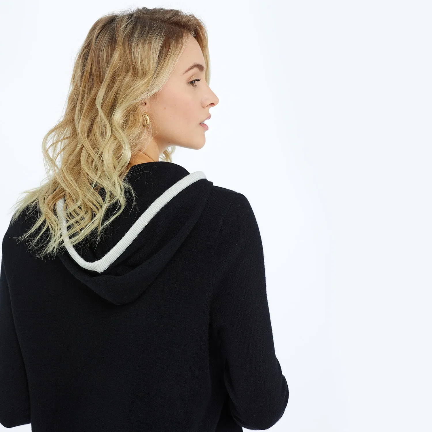 The Coziest Cashmere Blend Hoodie - Sea Urchin & White Sand sold by Summersalt product image thumbnail 5