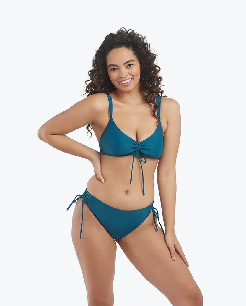 The Cinched Bikini Top - Seaweed sold by Summersalt product image thumbnail 2