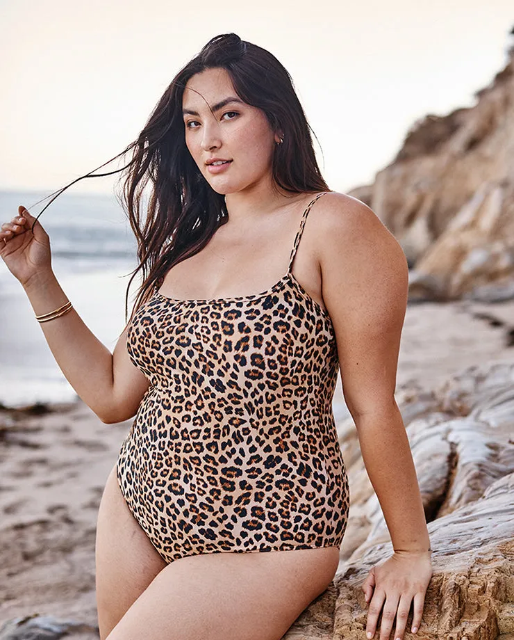 The Classic One Piece - Leopard sold by Summersalt