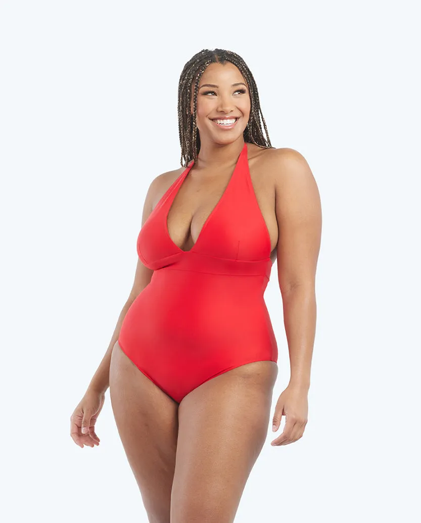 The Halter Plunge - Lava sold by Summersalt product image thumbnail 4
