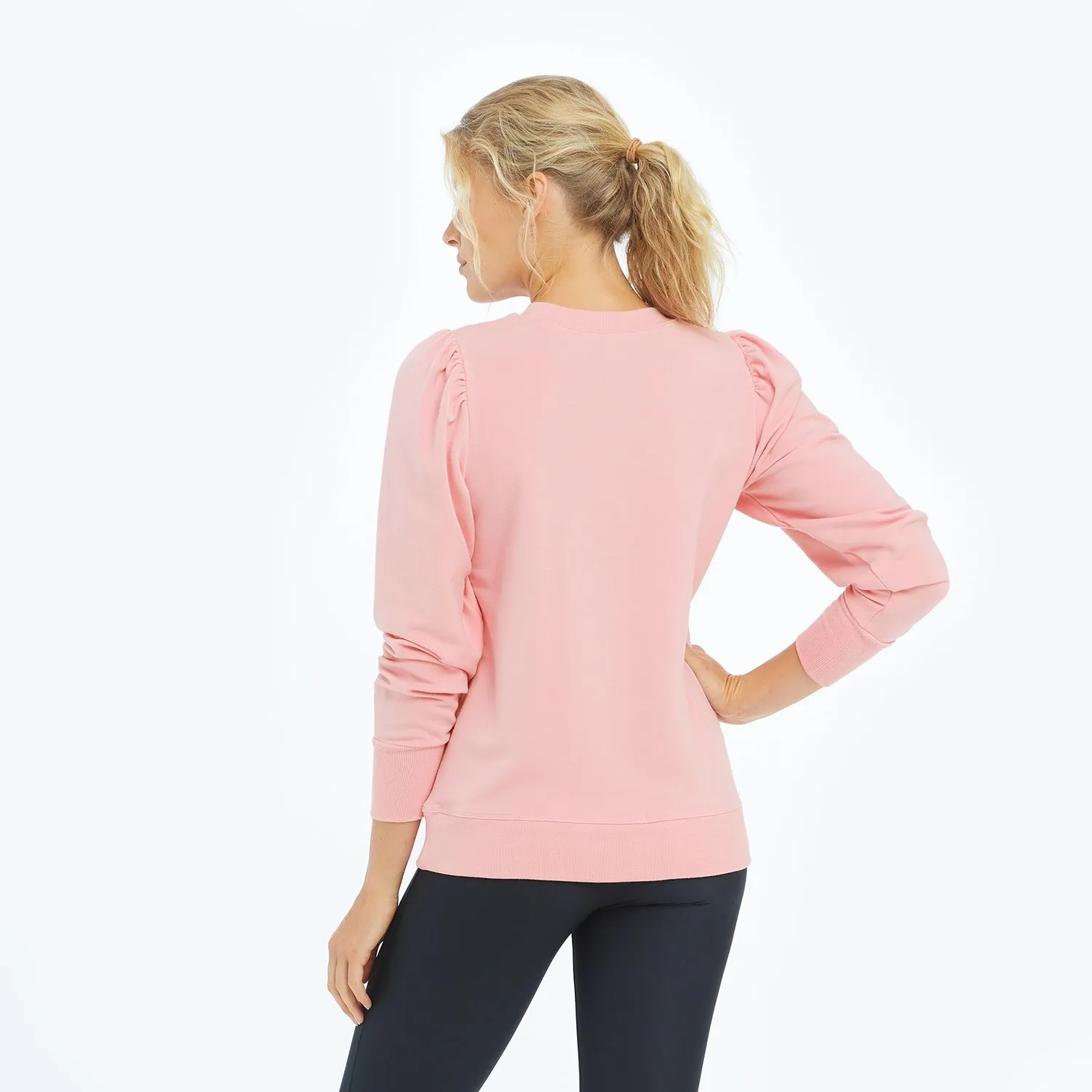 The Softest French Terry Puff Sleeve Pullover - Pink Sky sold by Summersalt product image thumbnail 5