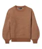 The Luxe Cashmere Blend Mix Stitch Sweater - Praline & White Sand sold by Summersalt