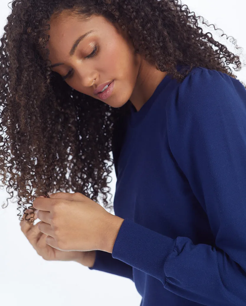 The Softest French Terry Puff Sleeve Pullover - Baltic sold by Summersalt product image thumbnail 4