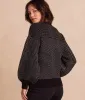The Luxe Cashmere Blend Mix Stitch Sweater - Sea Urchin & Dune sold by Summersalt