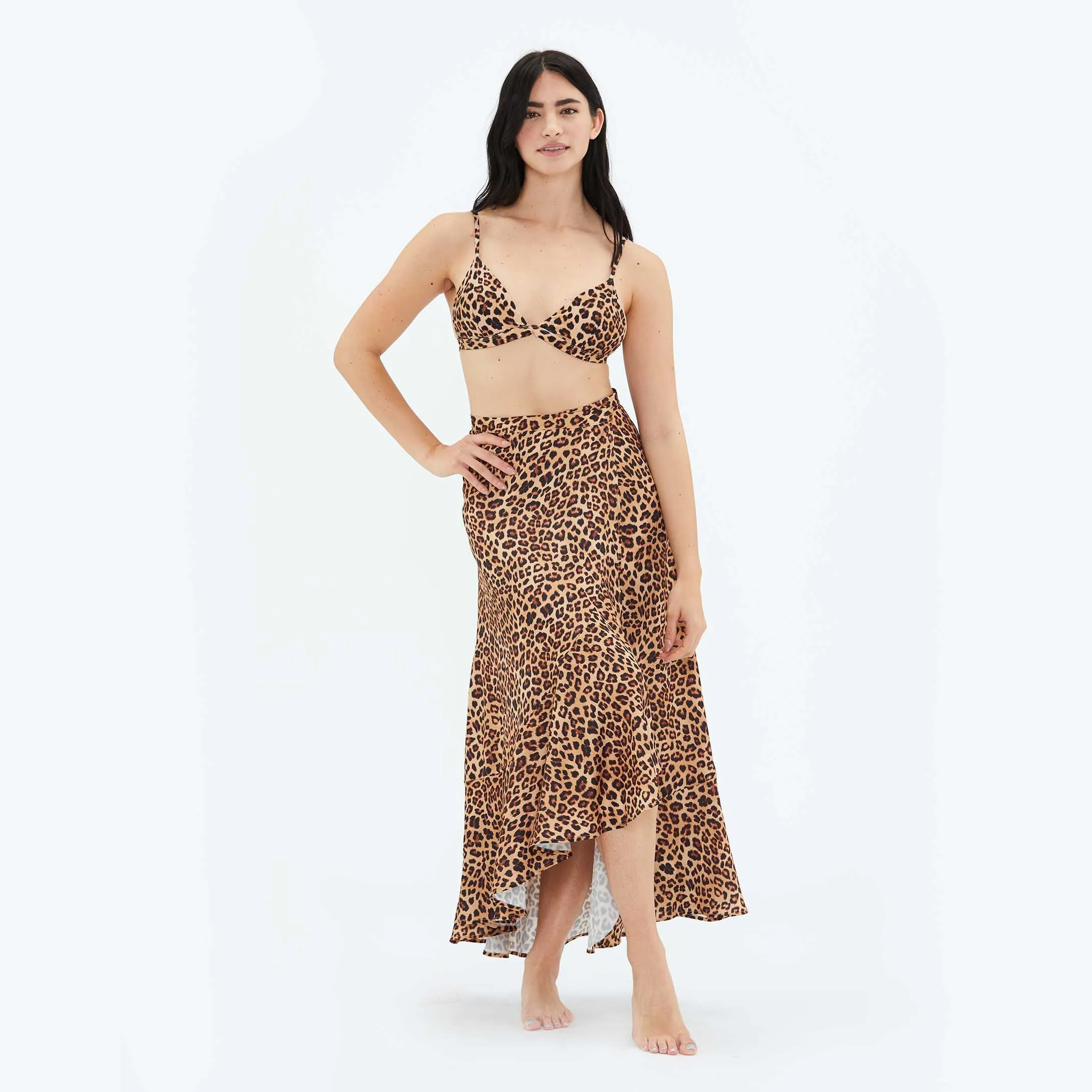 The Beach to Brunch Wrap Skirt - Leopard sold by Summersalt product image thumbnail 2