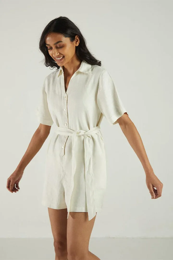Barefoot in the Park Romper in Off-white sold by Summersalt product image thumbnail 4