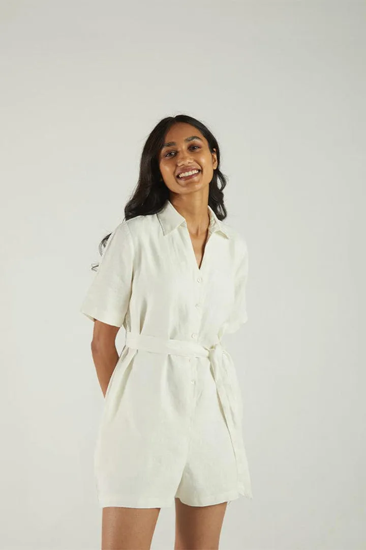 Barefoot in the Park Romper in Off-white sold by Summersalt product image thumbnail 3