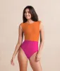 The Surf - Hibiscus & Tangerine sold by Summersalt