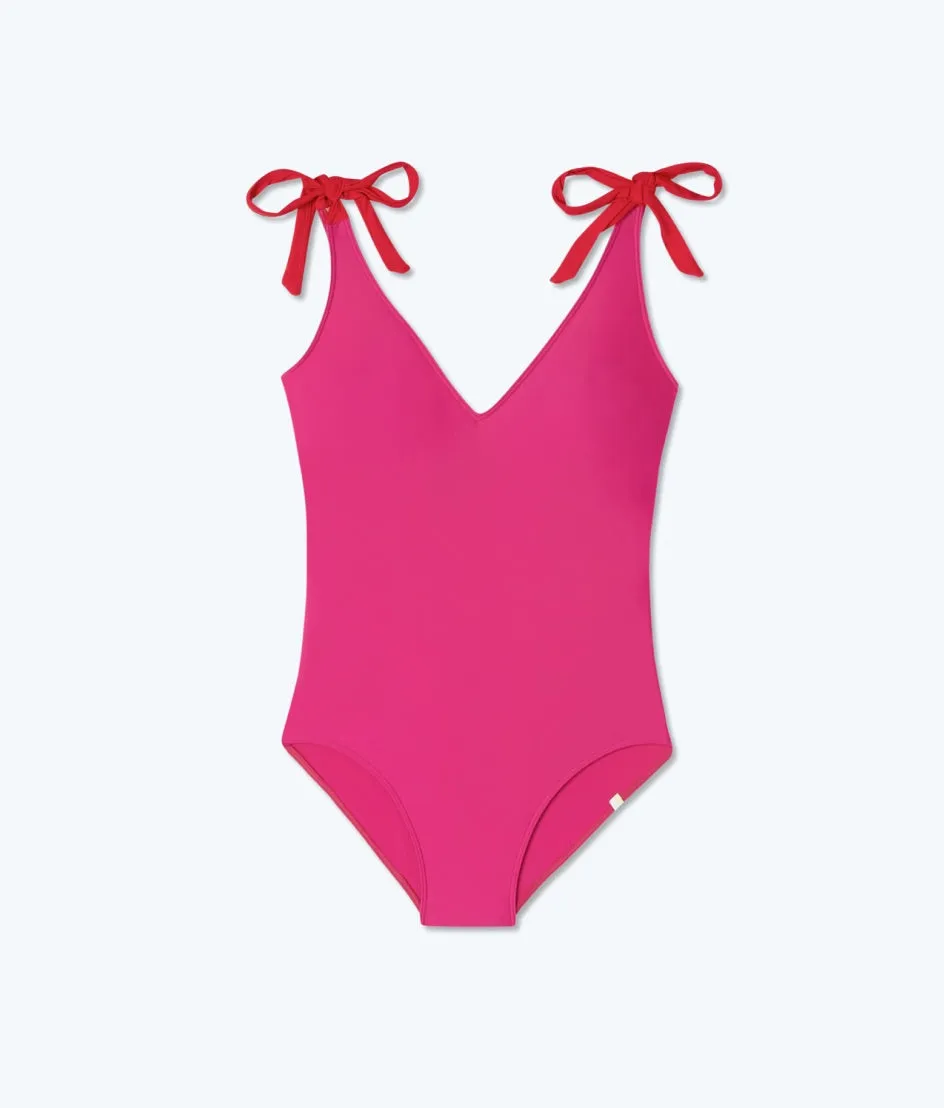 The Tie Backflip - Lava & Hibiscus sold by Summersalt