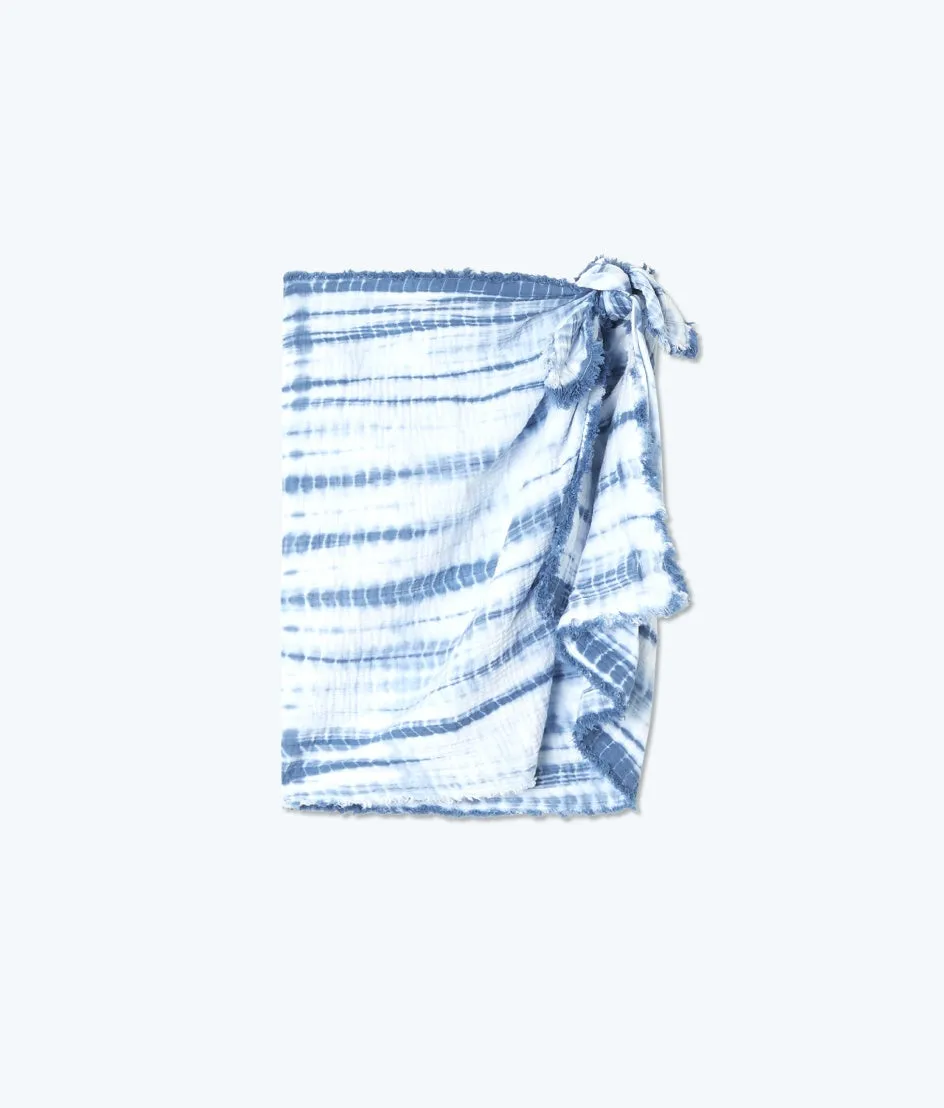The Going Places Gauze Sarong - Summer Tie Dye sold by Summersalt