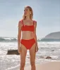 The High Leg High Rise Bottom - Lava sold by Summersalt