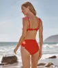 The High Leg High Rise Bottom - Lava sold by Summersalt