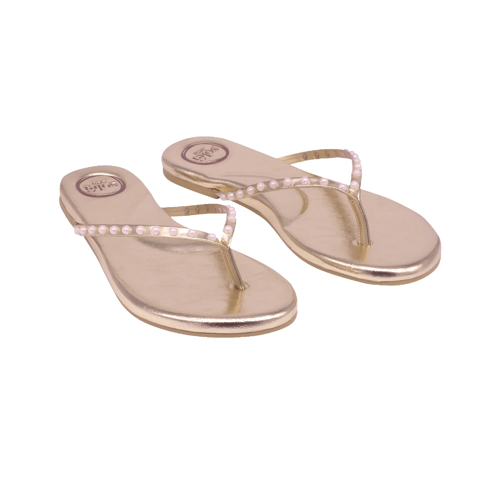 Indie Solid Metallic Gold with Pearls sold by Summersalt product image thumbnail 3