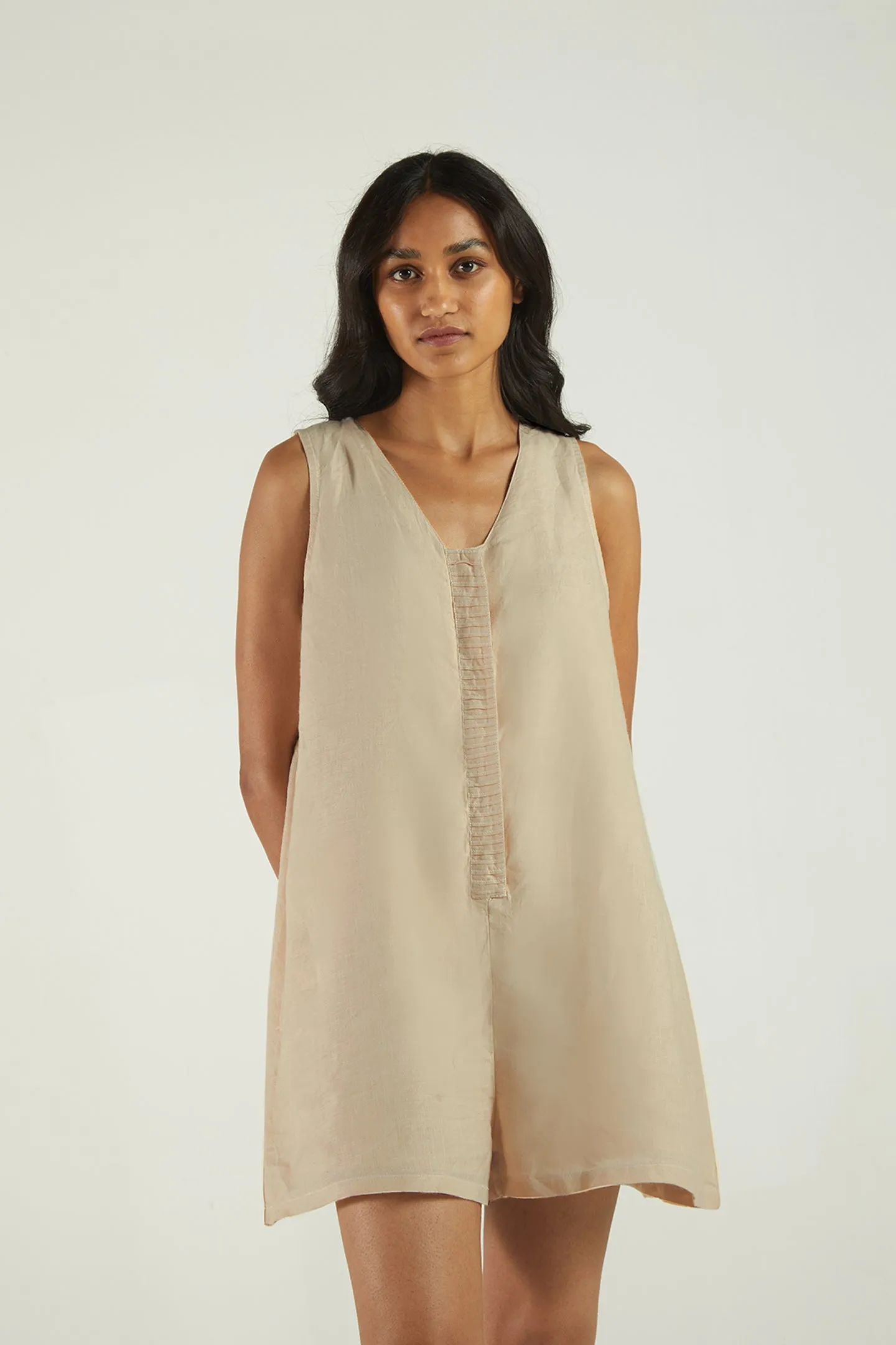 Romp and Play Romper In Neutral Beige sold by Summersalt product image thumbnail 5