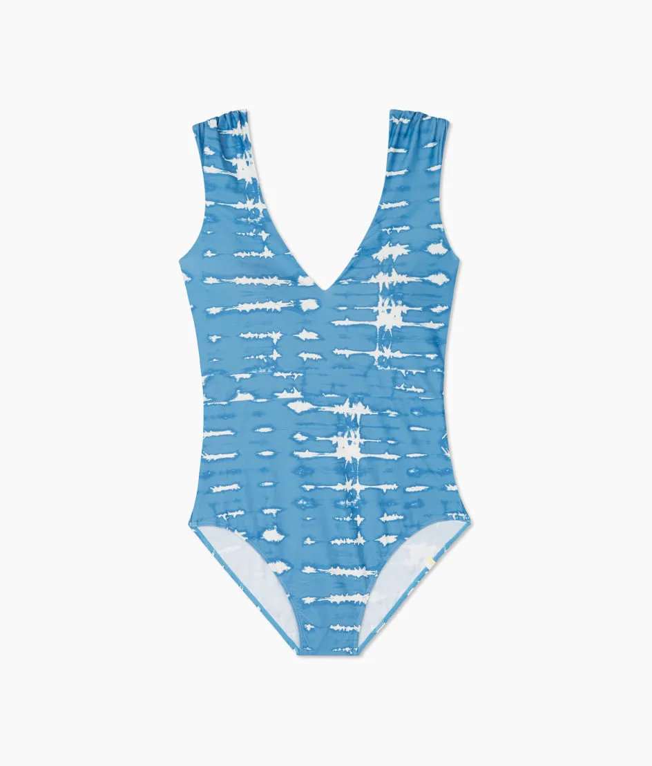 The Long Torso Ruched Backflip - Summer Tie Dye sold by Summersalt