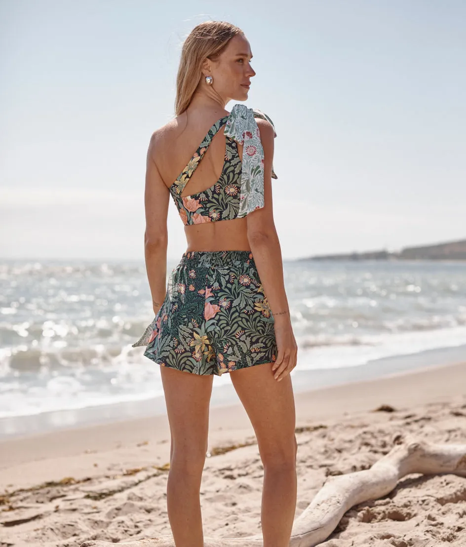 The Wrap Swim Skort - Bower in Seaglass & Watermelon sold by Summersalt product image thumbnail 2