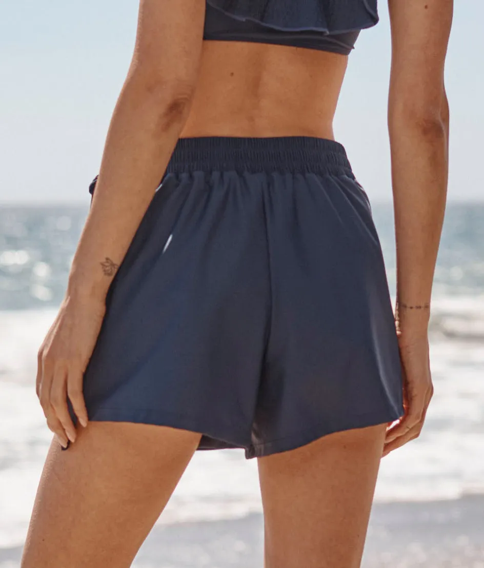 The Wrap Swim Skort - Deep Sea sold by Summersalt product image thumbnail 2