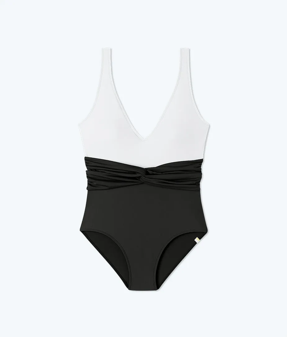The Twist Backflip - Sea Urchin & White Sand sold by Summersalt