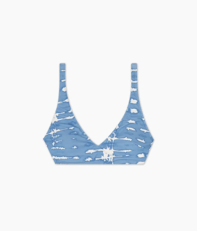 The Tide Scoop Neck Bikini Top - Summer Tie Dye sold by Summersalt