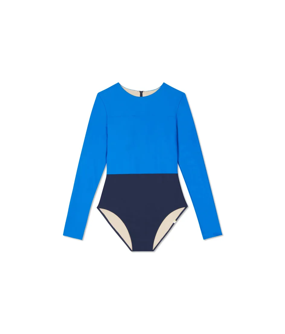 The Long Sleeve Surf - Azure & Deep Sea sold by Summersalt product image thumbnail 2