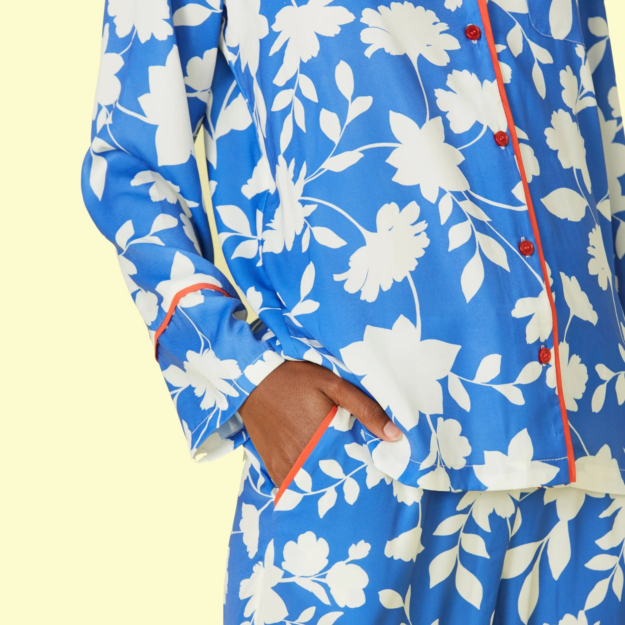The Cloud 9 Silky Pajama Set - Graphic Floral sold by Summersalt product image thumbnail 3