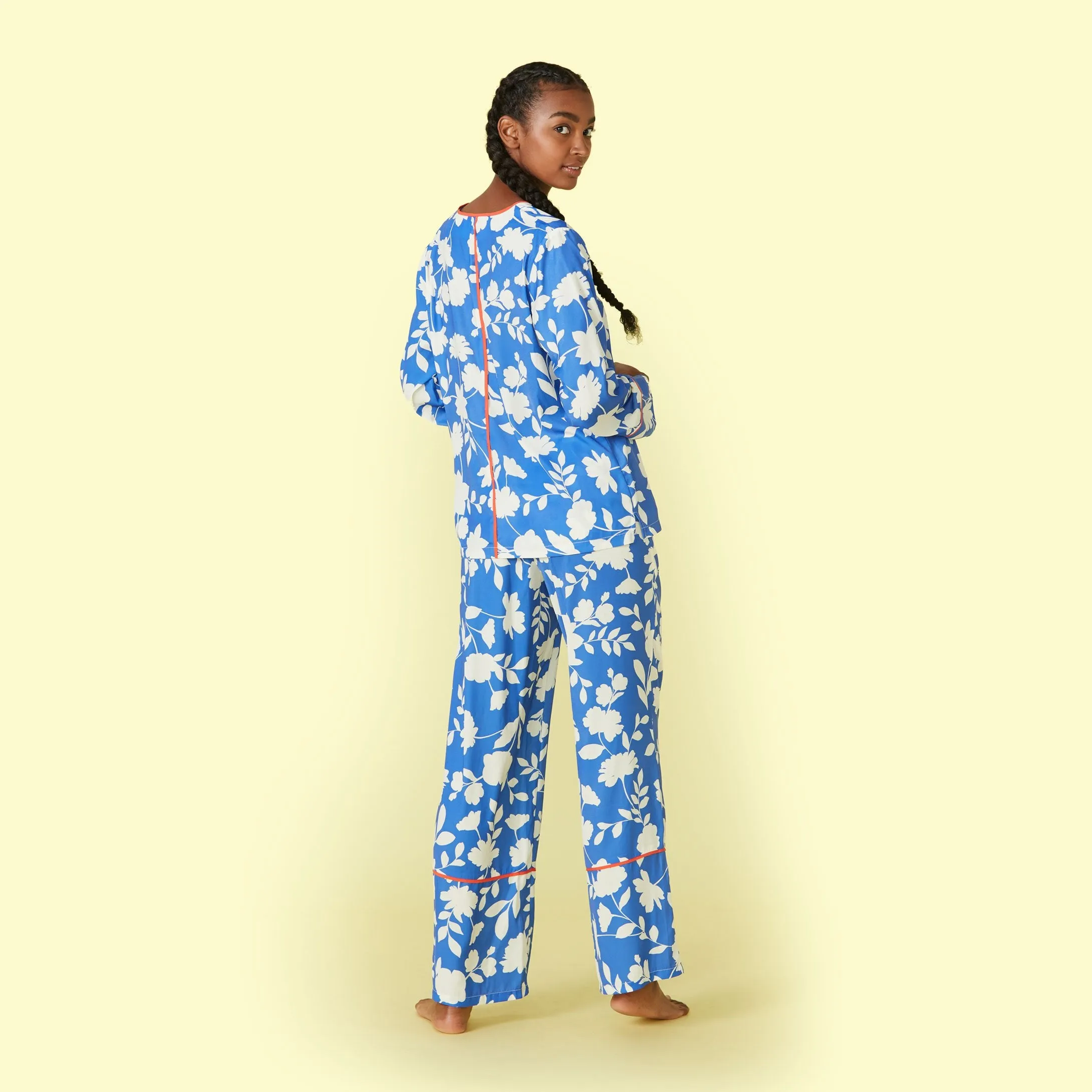 The Cloud 9 Silky Pajama Set - Graphic Floral sold by Summersalt product image thumbnail 2
